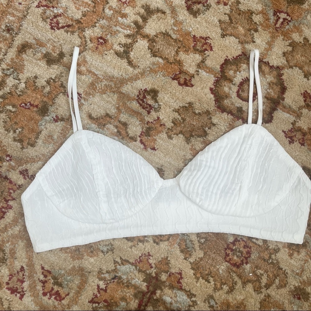 Princess Polly White Textured Bralette 8